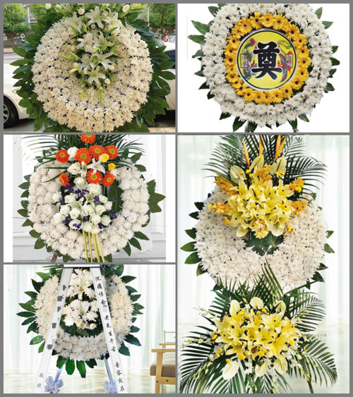 湖北宜昌市夷陵区小溪塔街道新合村花圈速递